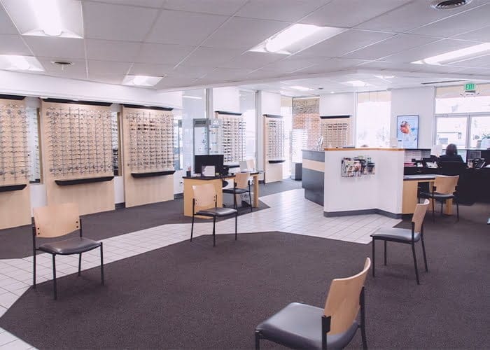 The waiting room area of the Dr. Tavel in Richmond, Indiana.