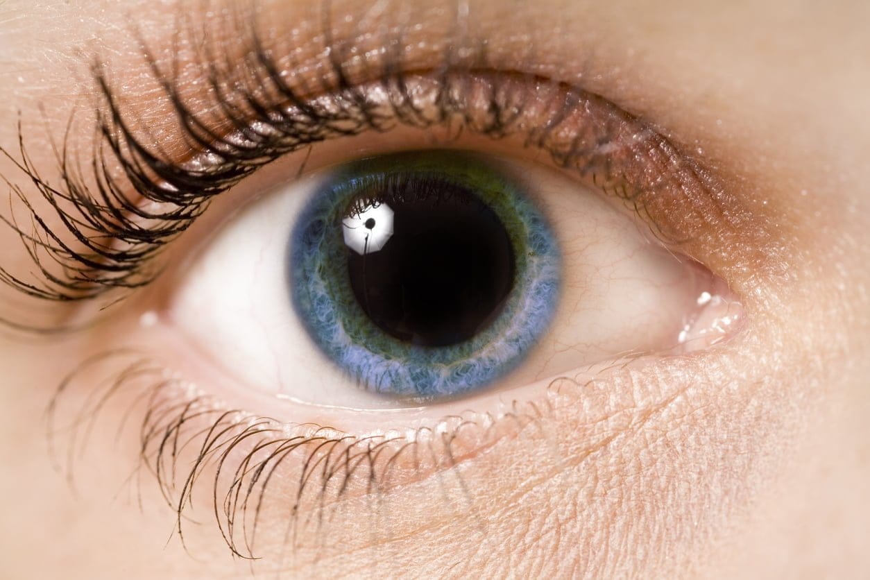 A young woman's eye - close up