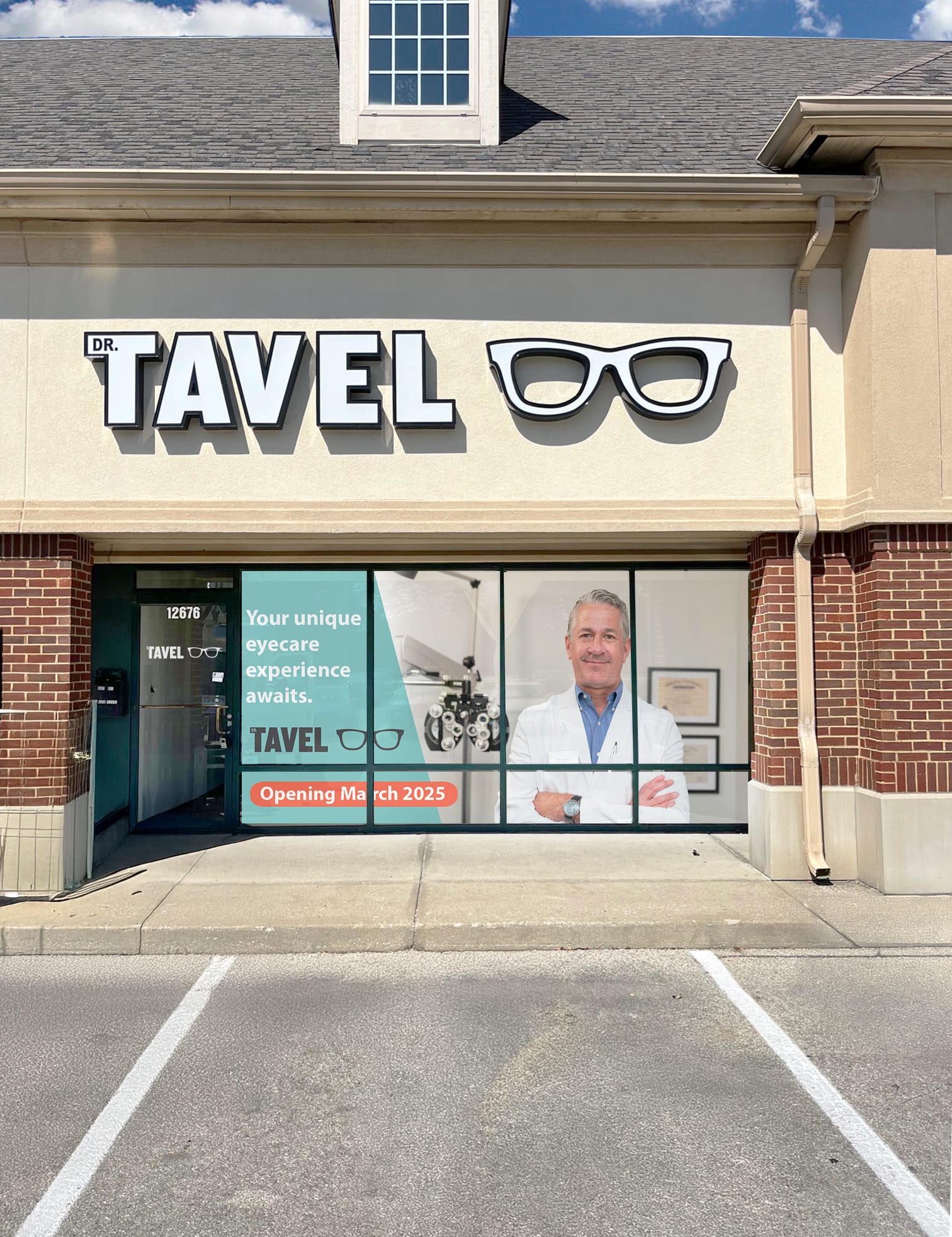 exterior image of Dr. Tavel Family Eyecare in Geist.